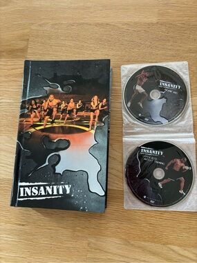INSANITY Cardio & Core Workout 10 dvds with 2 bonus dvds